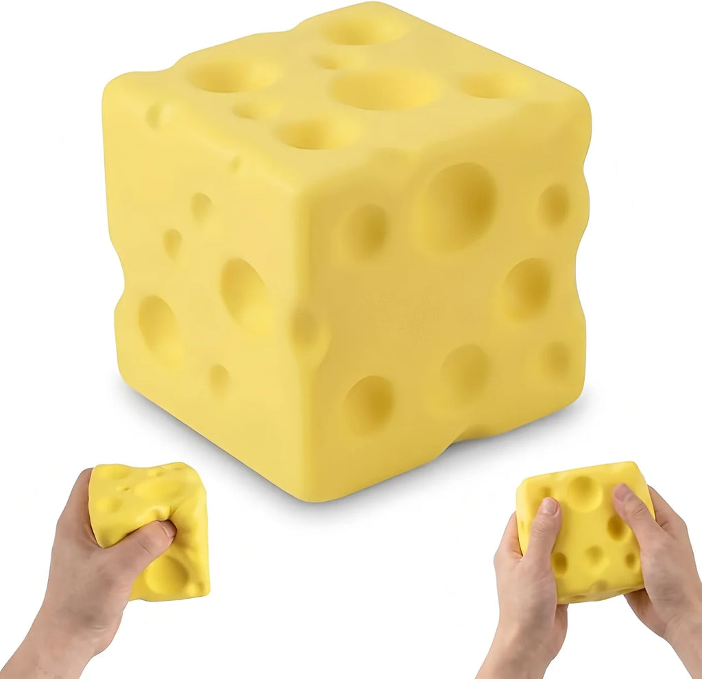 Balle anti-stress en forme de fromage