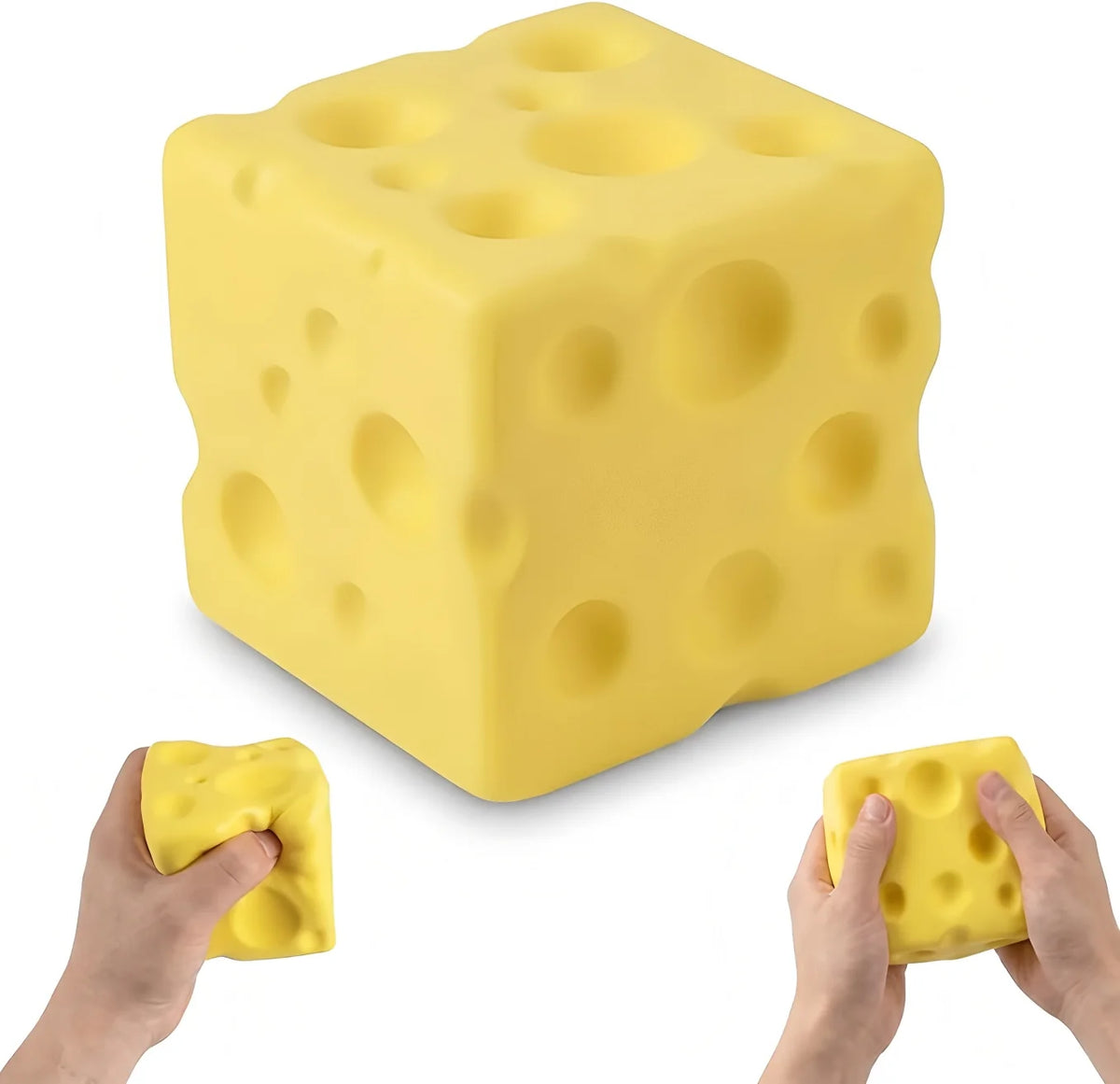Balle anti-stress en forme de fromage