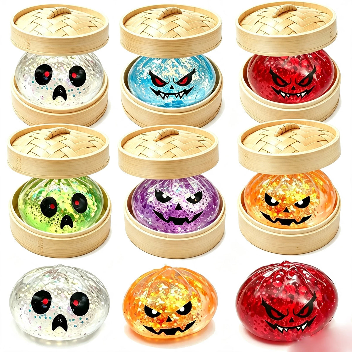 Squishy dumpling d'halloween