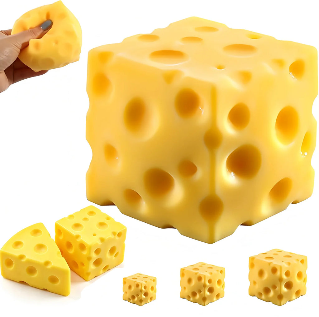 Balle anti-stress en forme de fromage