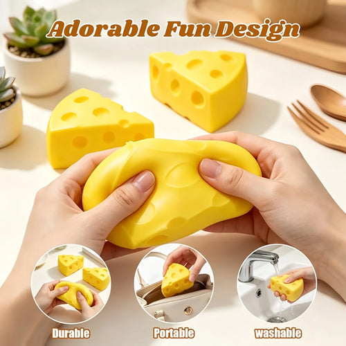 Balle anti-stress en forme de fromage